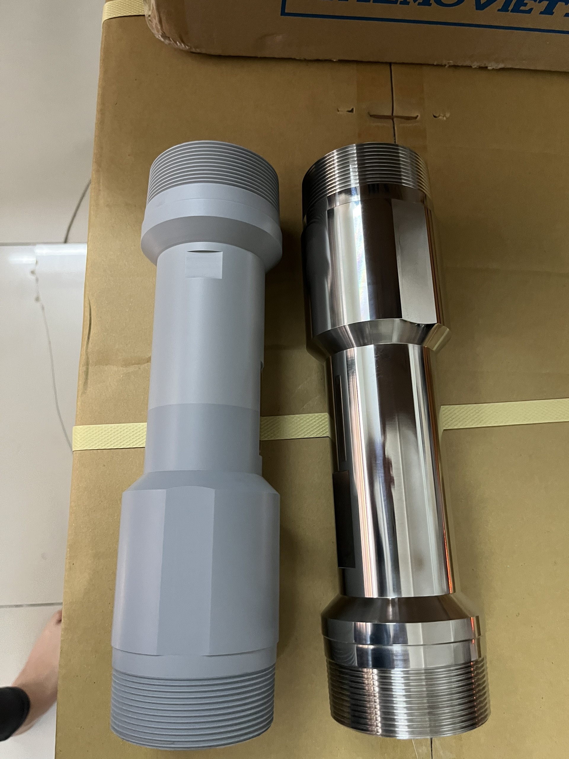 Fine bubble nozzles for vannamei shrimp hatchery farms