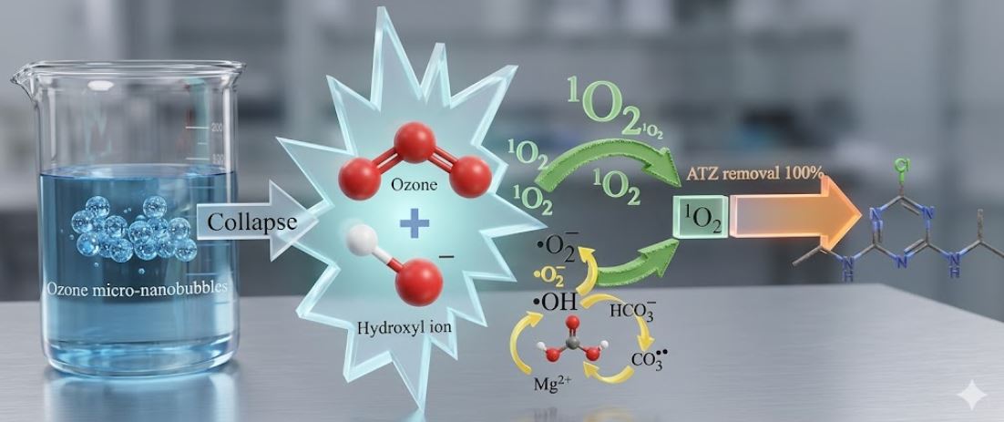 Atrazin degradation by Ozone Nanobubble